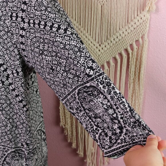 Lucky Brand | 3/4 Sleeve Tunic Top XL - Picture 4 of 8